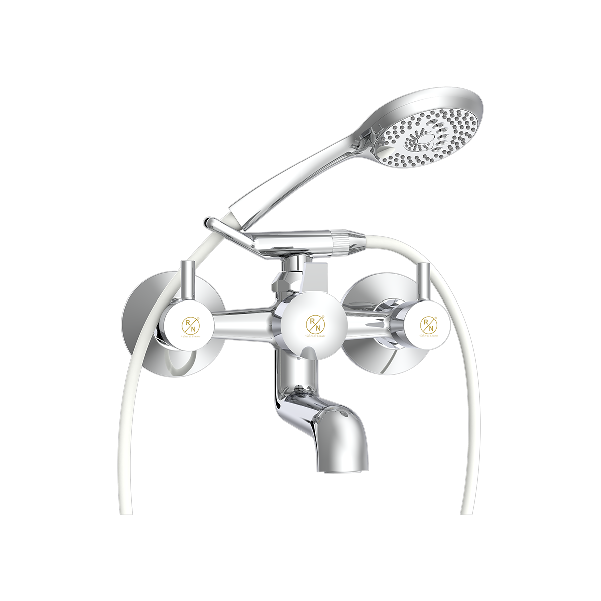Wall Mixer With Provision Of Hand Shower With Crutch