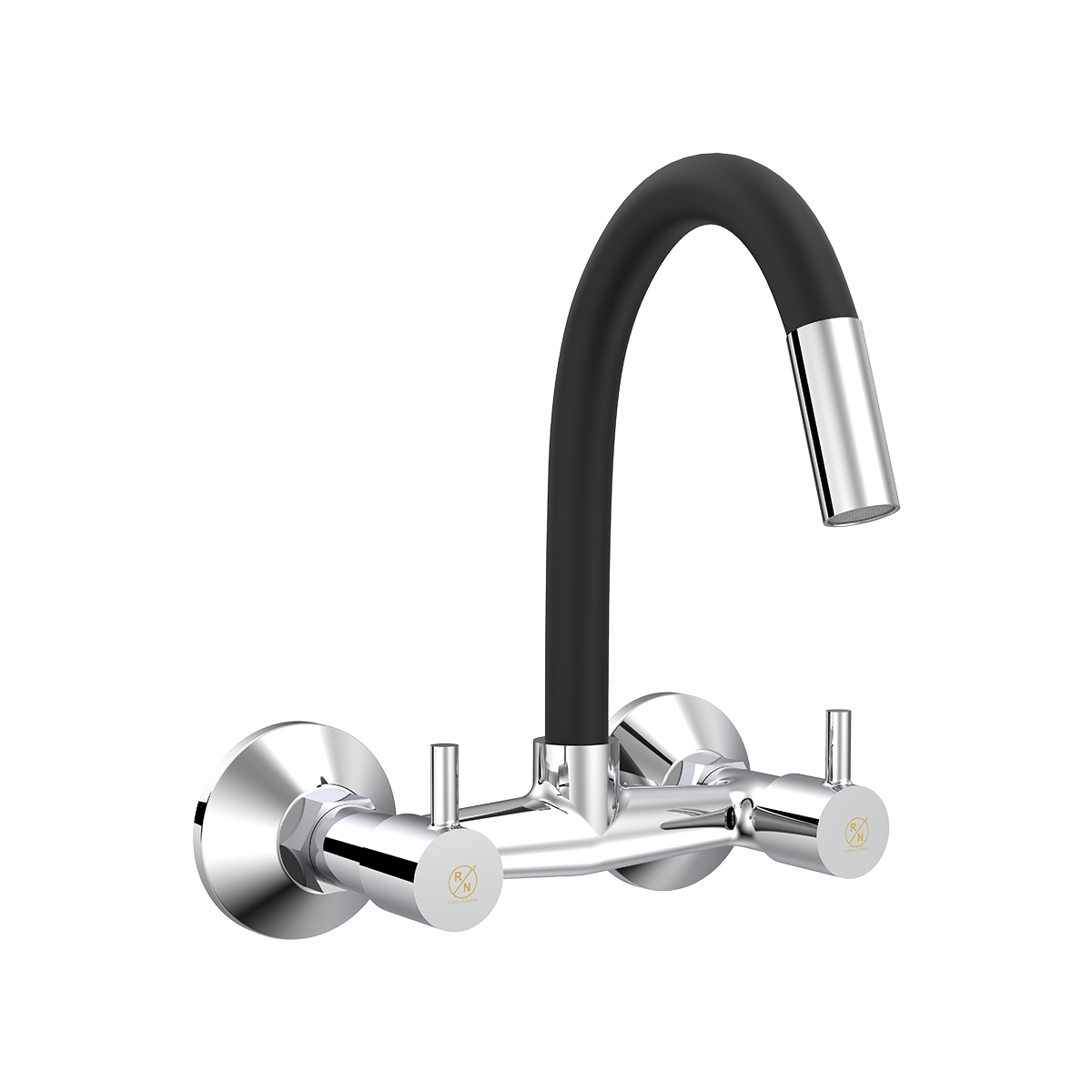 Wall Mounted Sink Mixer With Swivel Flexible Spout