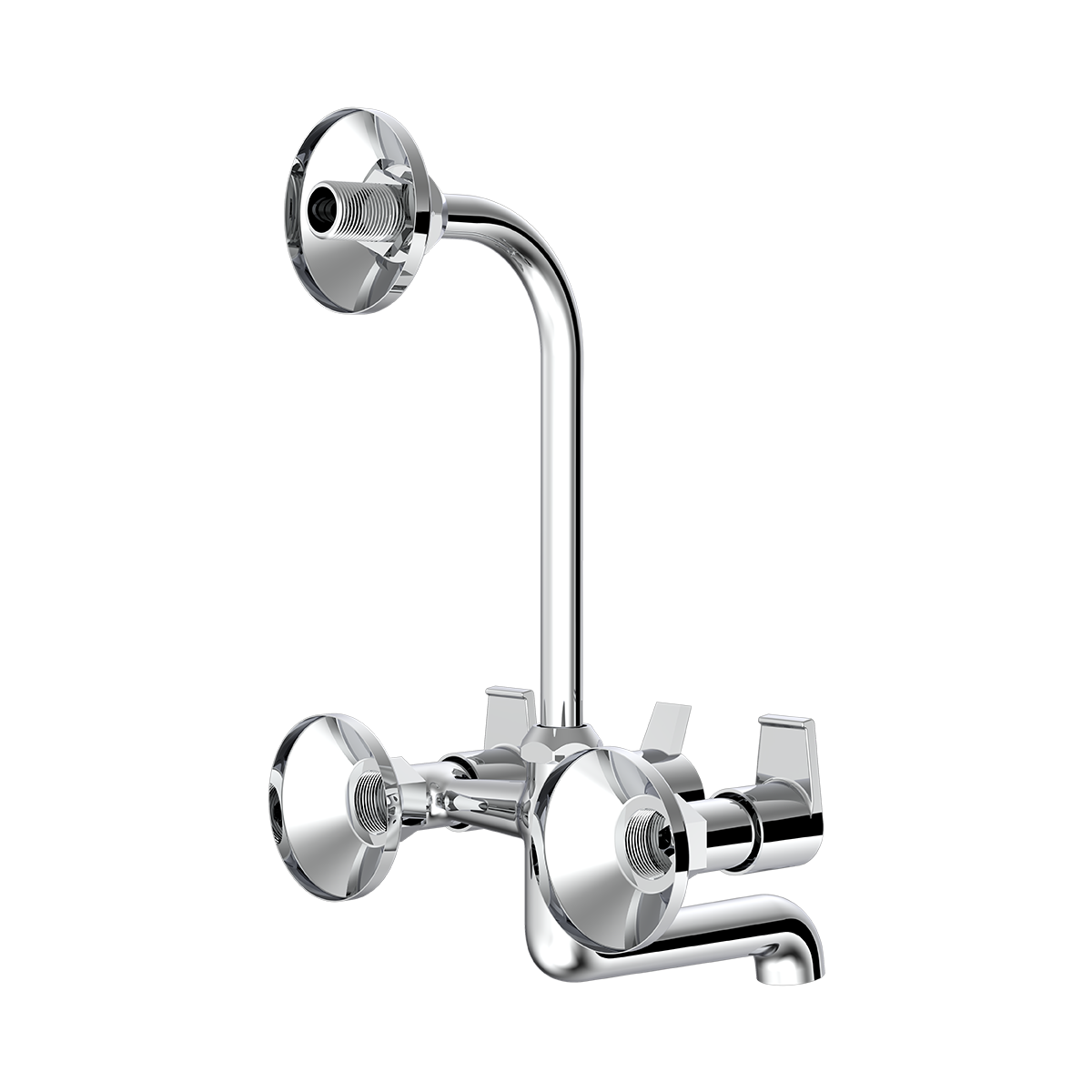 Wall Mixer With Provision Of Overhead Shower With