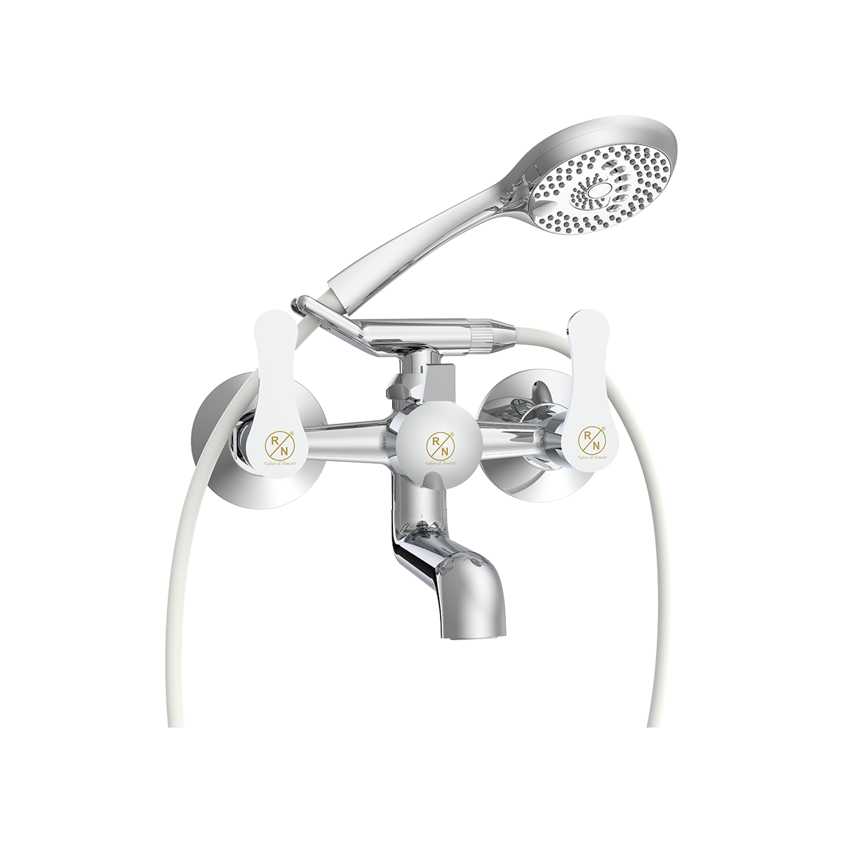 Wall Mixer With Provision Of Hand Shower With Crutch