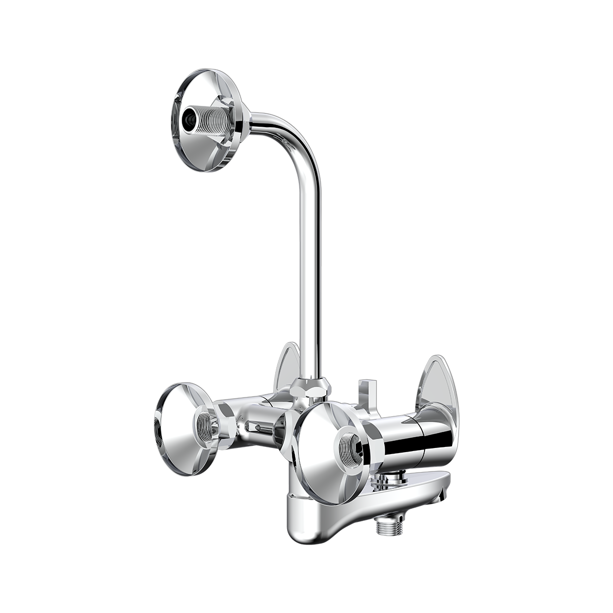 3 In 1 Wall Mixer With Provision For Both Overhead