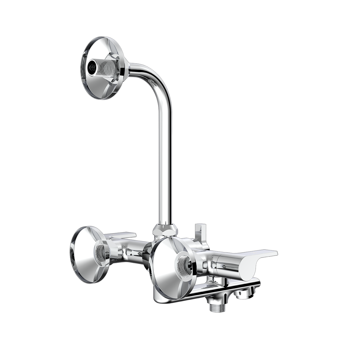 3 In 1 Wall Mixer With Provision For Both Overhead