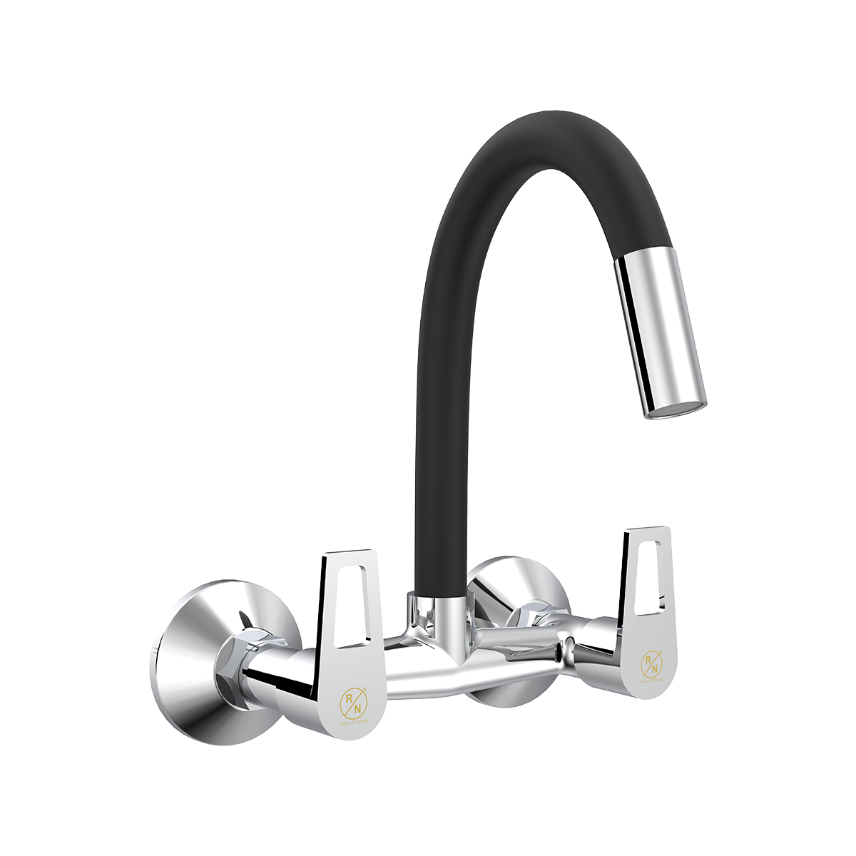 Wall Mounted Sink Mixer With Swivel Flexible Spout